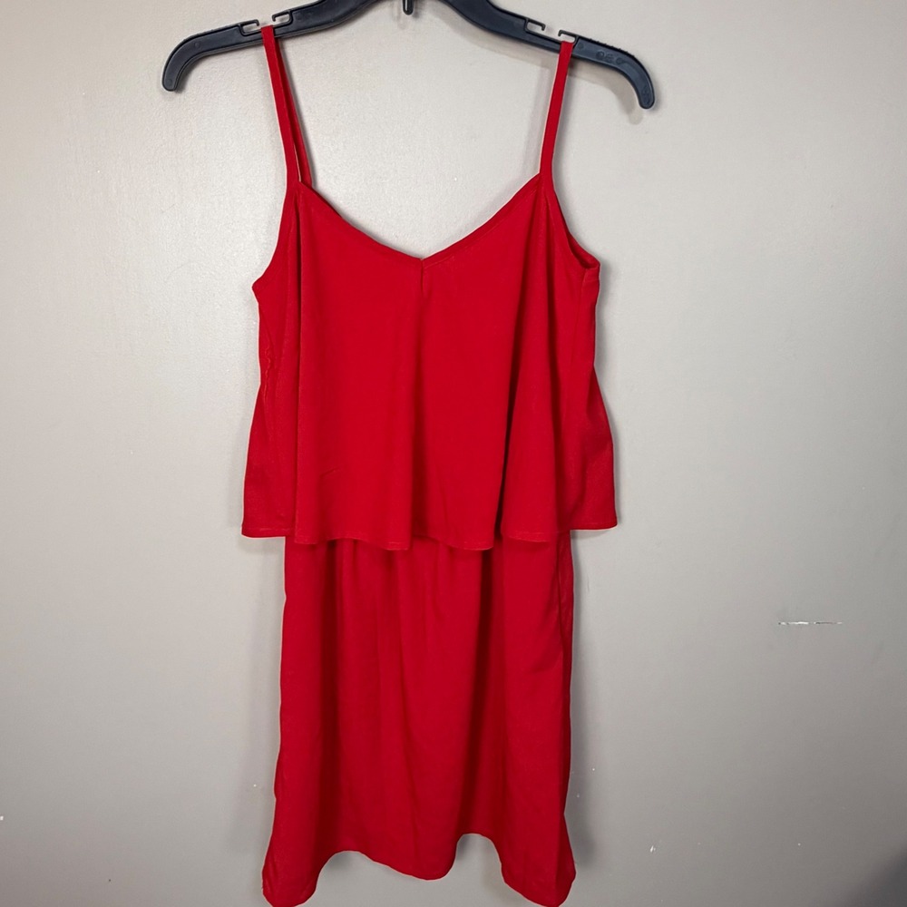 BeBop Womens Fiery Red Popover Mini Dress‎ XS JFSW004649 NWT
